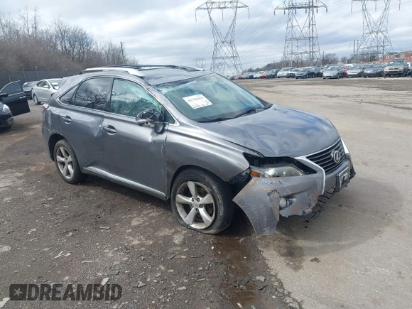 2013 Lexus RX 350 with VIN 2T2BK1BA6DC220815, listed as a IAAI auction lot 41796656 with 121,127 mi miles. Bid and sale history available at carsss.com. Image 1.