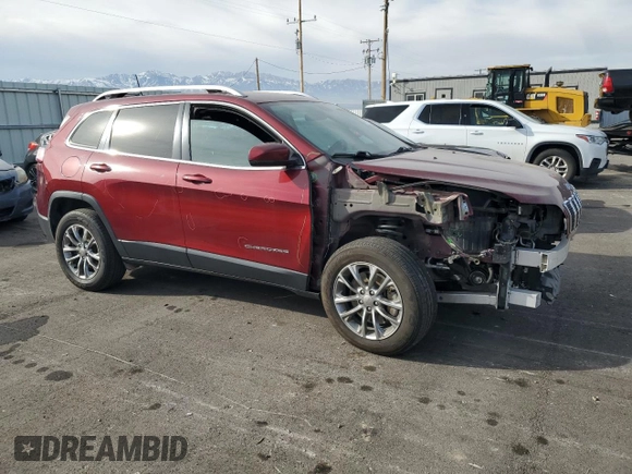 2019 Jeep Cherokee Latitude Plus with VIN 1C4PJMLB4KD477946, listed as a Copart auction lot 84726554 with 79,643 mi miles and Salvage Title. Bid and sale history available at carsss.com. Image 4.