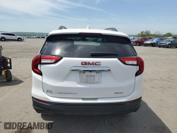2022 GMC Terrain SLE z VIN 3GKALTEV3NL265091, wystawiony jako Copart lot #54828235 z przebiegiem 34 259 mil mil oraz Szkoda całkowita • Salvage title. Historia ofert i sprzedaży dostępna na DreamBid. Obrazek 6.