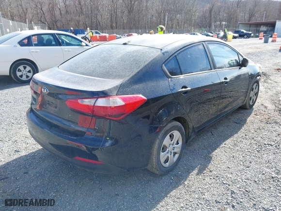 2014 Kia Forte LX with VIN KNAFK4A66E5179618, listed as a IAAI auction lot 41718330 with 115,052 mi miles. Bid and sale history available at carsss.com. Image 4.