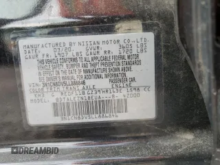2020 Nissan Versa S z VIN 3N1CN8DV5LL886846, wystawiony jako Copart lot #54183275 z przebiegiem 93 641 mil mil oraz Szkoda całkowita • Salvage title. Historia ofert i sprzedaży dostępna na DreamBid. Obrazek 12.