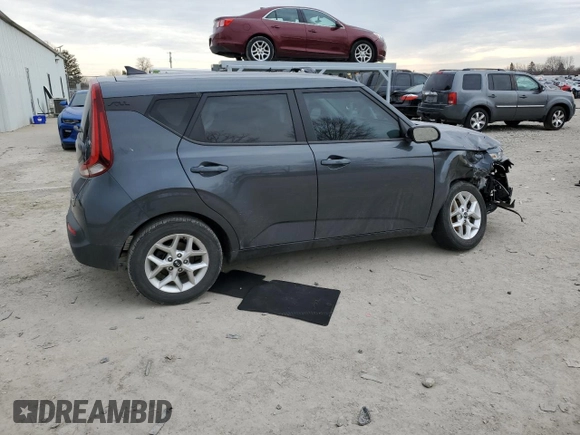 2021 Kia Soul S with VIN KNDJ23AU1M7740879, listed as a Copart auction lot 50702135 with 74,707 mi miles and Salvage Title. Bid and sale history available at carsss.com. Image 3.