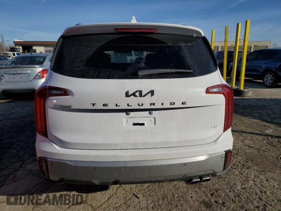 2023 Kia Telluride S with VIN 5XYP6DGC7PG346152, listed as a Copart auction lot 47249235 with 27,096 mi miles and Salvage Title. Bid and sale history available at DreamBid. Image 6.