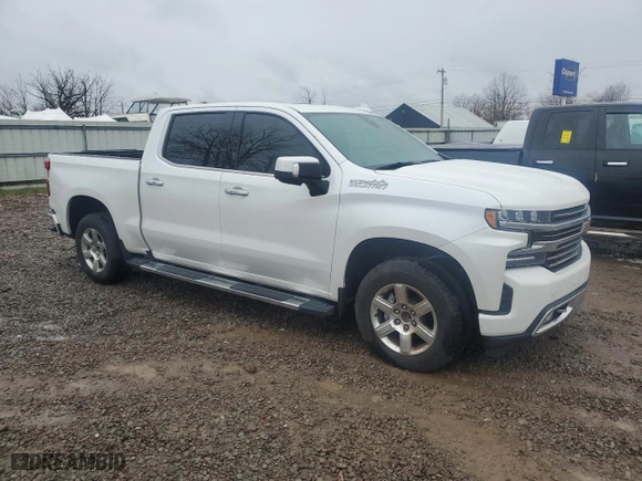 2022 Chevrolet Silverado 1500 LTD High Country with VIN 1GCUYHED5NZ141394, listed as a Copart auction lot 82130124 with NaN miles and Salvage Title. Bid and sale history available at carsss.com. Image 4.