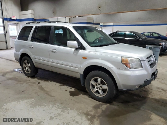 2007 Honda Pilot EX-L with VIN 5FNYF18747B029506, listed as a Copart auction lot 49376175 with 232,186 mi miles and Salvage Title. Bid and sale history available at carsss.com. Image 4.