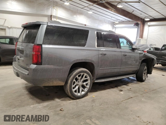 2019 Chevrolet Suburban Premier with VIN 1GNSKJKC7KR323435, listed as a Copart auction lot 43595885 with 79,813 mi miles and Salvage Title. Bid and sale history available at DreamBid. Image 3.