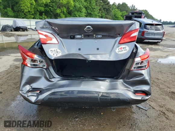 2019 Nissan Sentra S with VIN 3N1AB7AP3KY278468, listed as a Copart auction lot 55444075 with 50,368 mi miles and Salvage Title. Bid and sale history available at DreamBid. Image 6.