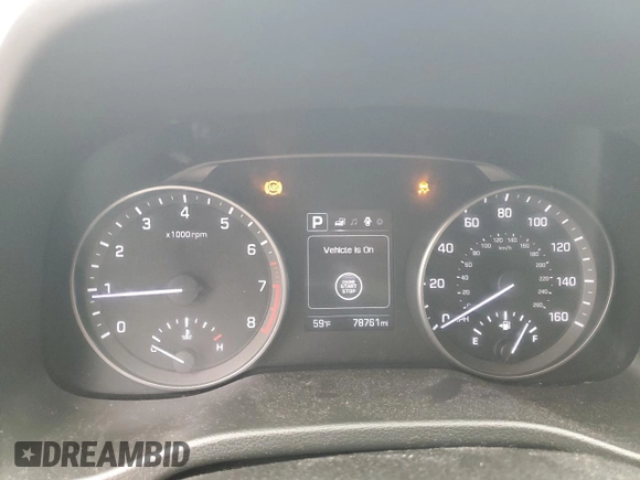 2017 Hyundai Elantra Limited with VIN 5NPD84LFXHH070413, listed as a Copart auction lot 52013365 with 78,761 mi miles and Salvage title. Bid and sale history available at DreamBid. Image 9.