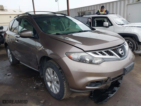 2011 Nissan Murano SV with VIN JN8AZ1MW2BW174431, listed as a IAAI auction lot 41134649 with 102,912 mi miles. Bid and sale history available at carsss.com. Image 1.
