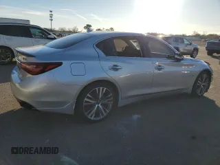 2018 Infiniti Q50 3.0t LUXE with VIN JN1EV7AR6JM610365, listed as a Copart auction lot 85545534 with 0 mi miles and Non Repairable. Bid and sale history available at carsss.com. Image 3.