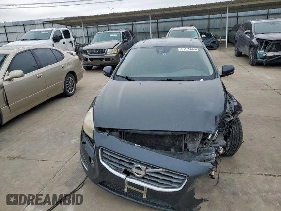 2013 Volvo S60 T5 Premier with VIN YV1612FS0D1216582, listed as a Copart auction lot 51782885 with 174,124 mi miles and Salvage Title. Bid and sale history available at carsss.com. Image 5.