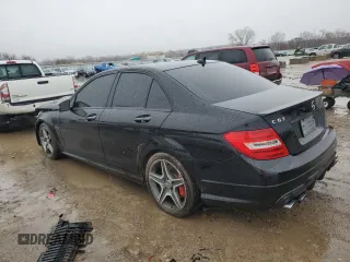 2012 Mercedes-Benz C 63 AMG with VIN WDDGF7HBXCA652494, listed as a Copart auction lot 47429705 with 133,161 mi miles and Salvage Title. Bid and sale history available at carsss.com. Image 2.