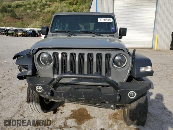 2018 Jeep Wrangler Unlimited Sport z VIN 1C4HJXDN5JW267700, wystawiony jako Copart lot #53298585 z przebiegiem 81 543 mil mil oraz Szkoda całkowita • Salvage title. Historia ofert i sprzedaży dostępna na DreamBid. Obrazek 5.