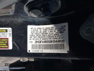 2008 Honda Civic LX z VIN 2HGFA16558H344626, wystawiony jako IAAI lot #41320083 z przebiegiem 183 535 mil mil oraz . Historia ofert i sprzedaży dostępna na DreamBid. Obrazek 9.