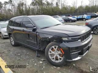 2022 Jeep Grand Cherokee Limited with VIN 1C4RJJBG8N8554545, listed as a Copart auction lot 44686215 with 69,545 mi miles and Salvage title. Bid and sale history available at DreamBid. Image 4.