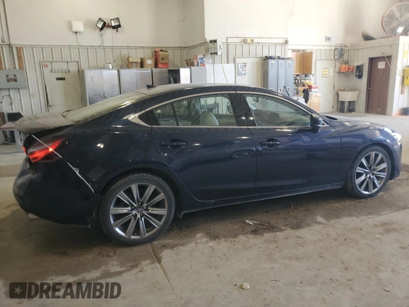 2018 Mazda 6 Grand Touring Reserve with VIN JM1GL1WY0J1307012, listed as a Copart auction lot 52105315 with 104,473 mi miles and Salvage Title. Bid and sale history available at DreamBid. Image 3.