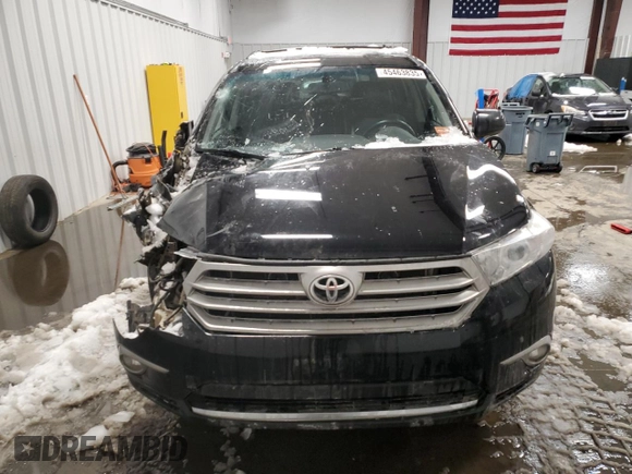 2012 Toyota Highlander Limited with VIN 5TDDK3EH2CS129130, listed as a Copart auction lot 45463835 with 0 mi miles and Salvage Title. Bid and sale history available at carsss.com. Image 5.