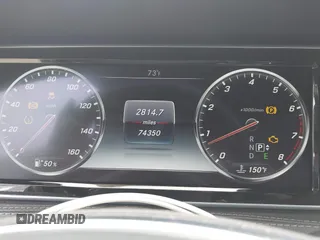 2015 Mercedes-Benz S-Class S 550 with VIN WDDUG8CB5FA082275, listed as a IAAI auction lot 41861048 with 74,350 mi miles. Bid and sale history available at carsss.com. Image 7.
