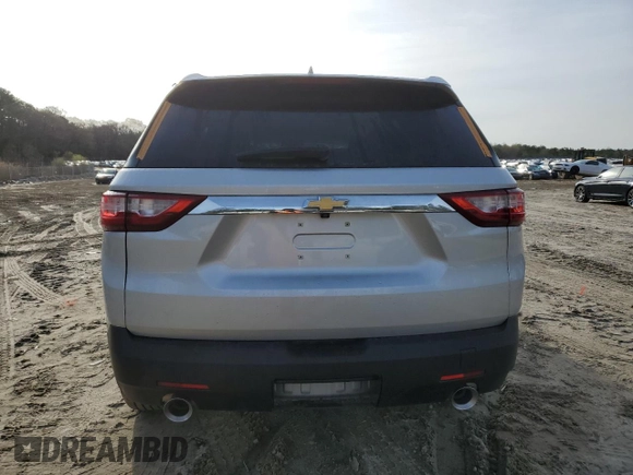 2021 Chevrolet Traverse LS with VIN 1GNEVFKW3MJ104372, listed as a Copart auction lot 49183435 with 51,853 mi miles and Salvage Title. Bid and sale history available at carsss.com. Image 6.