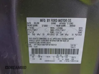 2009 Ford F-150 STX with VIN 1FTRX14879FB19313, listed as a IAAI auction lot 42329994 with 122,083 mi miles and . Bid and sale history available at DreamBid. Image 9.