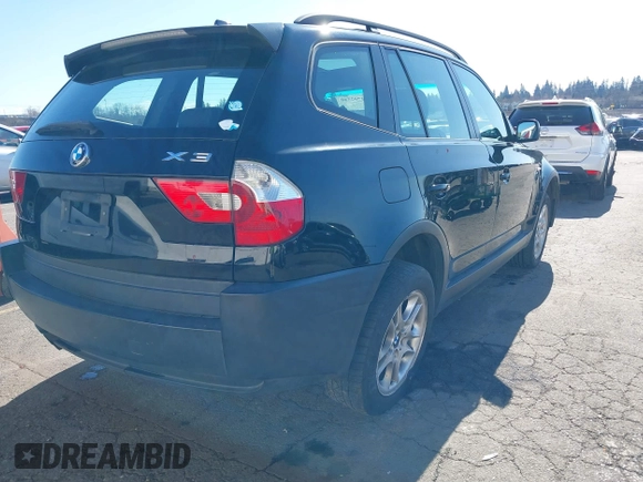 2004 BMW X3 2.5i with VIN WBXPA73444WB26471, listed as a IAAI auction lot 41702540 with 161,894 mi miles. Bid and sale history available at carsss.com. Image 6.