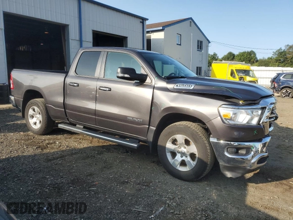 2020 Ram 1500 Big Horn with VIN 1C6RRFBG8LN297687, listed as a Copart auction lot 67943934 with 20,615 mi miles and Salvage Title. Bid and sale history available at carsss.com. Image 4.