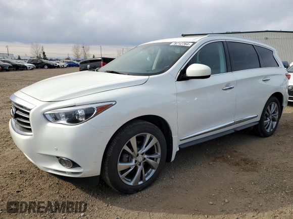 2013 Infiniti JX35 with VIN 5N1AL0MM2DC311230, listed as a Copart auction lot 76712764 with 170,295 mi miles and Clean Title. Bid and sale history available at carsss.com. Image 1.