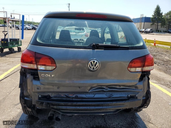 2010 Volkswagen Golf with VIN WVWAA7AJ0AW292314, listed as a Copart auction lot 62326964 with 70,105 mi miles and Clean Title. Bid and sale history available at carsss.com. Image 6.