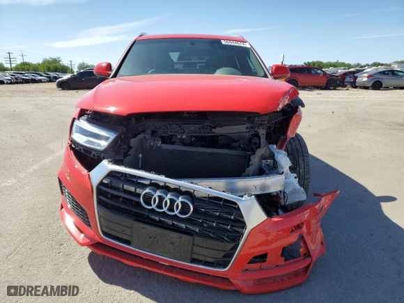 2018 Audi Q3 Premium Plus with VIN WA1HCCFS9JR030318, listed as a Copart auction lot 56944674 with 27,807 mi miles and Salvage Title. Bid and sale history available at carsss.com. Image 5.