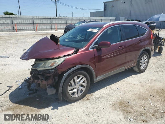 2015 Honda CR-V EX-L with VIN 2HKRM3H76FH517040, listed as a Copart auction lot 51932775 with 227,198 mi miles and Salvage Title. Bid and sale history available at DreamBid. Image 1.