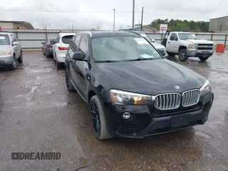 2015 BMW X3 xDrive28i with VIN 5UXWX9C58F0D47085, listed as a IAAI auction lot 41898918 with 110,202 mi miles. Bid and sale history available at carsss.com. Image 1.