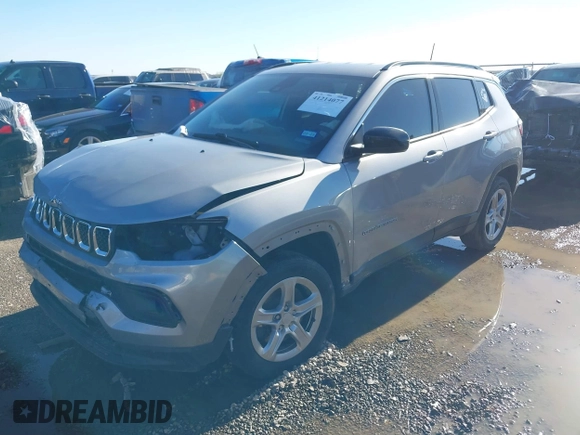 2023 Jeep Compass Latitude with VIN 3C4NJDBN5PT540587, listed as a IAAI auction lot 41214077 with 35,887 mi miles and . Bid and sale history available at DreamBid. Image 2.