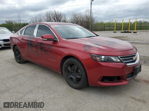 2015 Chevrolet Impala LT with VIN 2G1115SL9F9227541, listed as a Copart auction lot 52438555 with 164,486 mi miles and Salvage title. Bid and sale history available at DreamBid. Image 4.