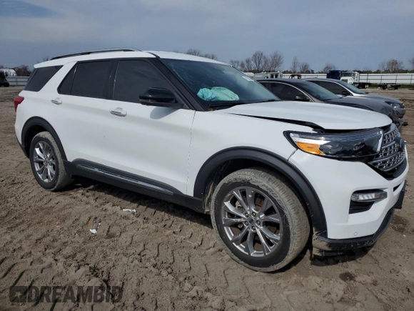 2022 Ford Explorer Limited with VIN 1FMSK7FH0NGA56278, listed as a Copart auction lot 47130335 with 64,514 mi miles and Salvage Title. Bid and sale history available at carsss.com. Image 4.