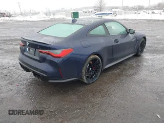 2022 BMW M4 Competition with VIN WBS33AZ06NCJ97560, listed as a IAAI auction lot 41491949 with 9,900 mi miles. Bid and sale history available at carsss.com. Image 4.