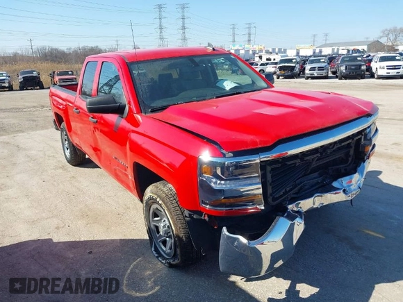2018 Chevrolet Silverado 1500 Work Truck with VIN 1GCRCNEH8JZ242655, listed as a IAAI auction lot 41783027 with 142,415 mi miles. Bid and sale history available at carsss.com. Image 1.