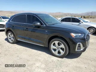 2022 Audi Q5 S line Premium Plus with VIN WA1EAAFYXN2127351, listed as a Copart auction lot 58170194 with 40,565 mi miles and Salvage title. Bid and sale history available at DreamBid. Image 4.