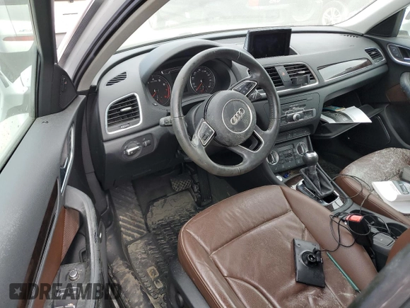 2015 Audi Q3 Prestige with VIN WA1FFCFS5FR013568, listed as a Copart auction lot 75421484 with Not provided miles and Salvage title. Bid and sale history available at DreamBid. Image 8.