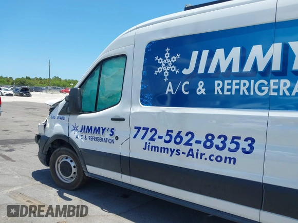 2023 Ford Transit Cargo with VIN 1FTBR1C82PKA26720, listed as a IAAI auction lot 39437379 with Not provided miles and . Bid and sale history available at DreamBid. Image 21.