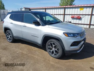 2024 Jeep Compass Limited with VIN 3C4NJDCN6RT125537, listed as a IAAI auction lot 42159535 with 30,056 mi miles and . Bid and sale history available at carsss.com. Image 1.
