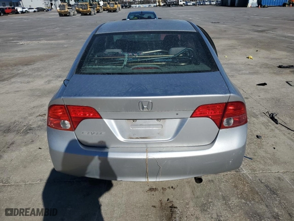 2007 Honda Civic Sdn LX with VIN 1HGFA16507L111352, listed as a Copart auction lot 41507465 with 157,570 mi miles and Salvage Title. Bid and sale history available at carsss.com. Image 6.