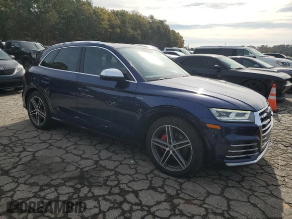 2018 Audi SQ5 Prestige with VIN WA1C4AFY1J2099089, listed as a Copart auction lot 82234144 with 92,549 mi miles and Salvage Title. Bid and sale history available at DreamBid. Image 4.