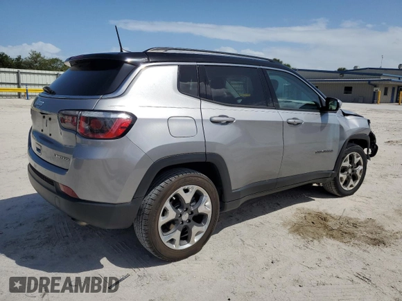 2018 Jeep Compass Limited with VIN 3C4NJCCB3JT461201, listed as a Copart auction lot 52573075 with 41,242 mi miles and Salvage Title. Bid and sale history available at carsss.com. Image 3.