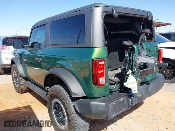 2023 Ford Bronco с VIN 1FMDE5CP6PLB96281, выставлен на аукционе IAAI как лот 41947941 с пробегом 23 932 миль миль и . История ставок и продаж доступна на DreamBid. Изображение 3.
