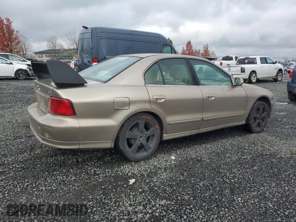 2003 Mitsubishi Galant ES z VIN 4A3AA46G43E093624, wystawiony jako Copart lot #82406974 z przebiegiem 177 012 mil mil oraz Szkoda całkowita • Salvage title. Historia ofert i sprzedaży dostępna na DreamBid. Obrazek 3.