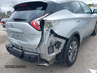 2016 Nissan Murano S with VIN 5N1AZ2MH8GN169195, listed as a IAAI auction lot 41971810 with 124,929 mi miles. Bid and sale history available at carsss.com. Image 20.