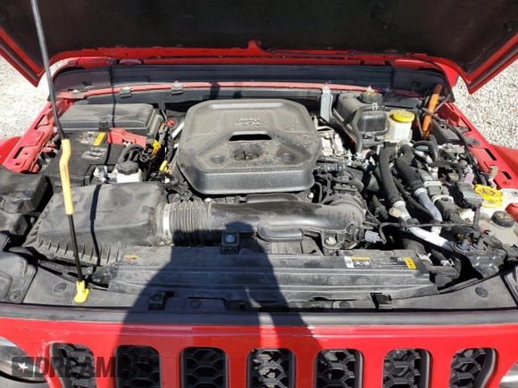 2022 Jeep Wrangler Unlimited Rubicon with VIN 1C4JJXR63NW187448, listed as a Copart auction lot 52911385 with 32,442 mi miles and Salvage title. Bid and sale history available at DreamBid. Image 12.