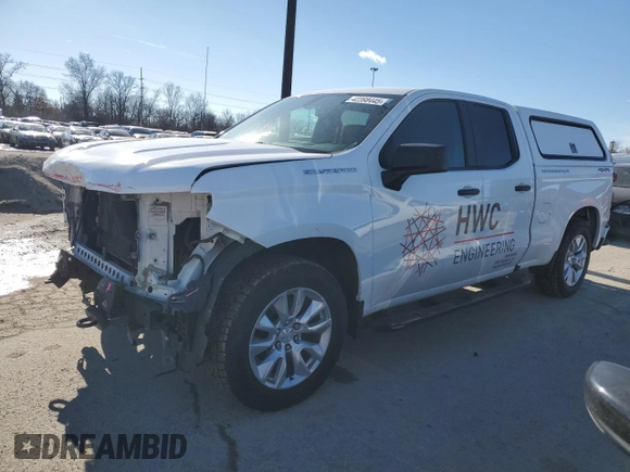 2019 Chevrolet Silverado 1500 Custom with VIN 1GCRYBEH2KZ337231, listed as a Copart auction lot 42398445 with 143,206 mi miles and Salvage Title. Bid and sale history available at DreamBid. Image 1.