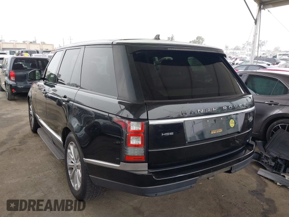 2016 Land Rover Range Rover HSE with VIN SALGS2PF8GA300025, listed as a IAAI auction lot 42450419 with 85,094 mi miles and . Bid and sale history available at DreamBid. Image 3.