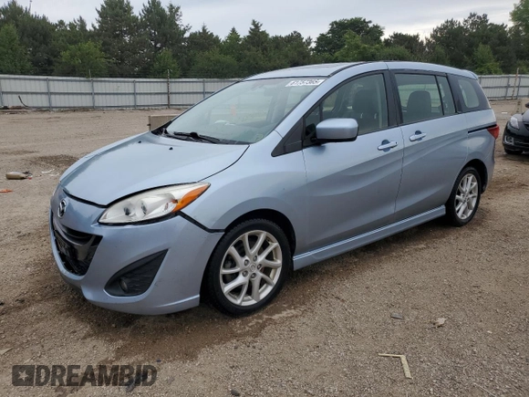 2012 Mazda 5 Grand Touring with VIN JM1CW2DL8C0131855, listed as a Copart auction lot 61757365 with 135,672 mi miles and Salvage title. Bid and sale history available at DreamBid. Image 1.